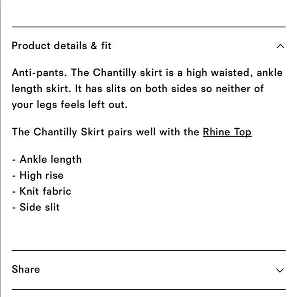 Size M | NWT Reformation Chantilly Skirt - Picture 5 of 7